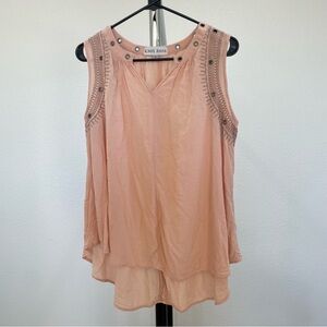 Knox Rose Sleeveless V-neck Blouse Small
